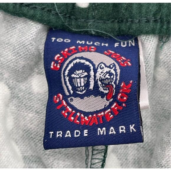 ESKIMO JOE’S Pajama Pants Men's XL Green White Flannel Snowman Print Christmas - Picture 4 of 10